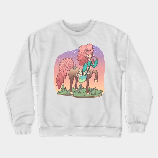 Artist Centaur Crewneck Sweatshirt by Meeko_Art